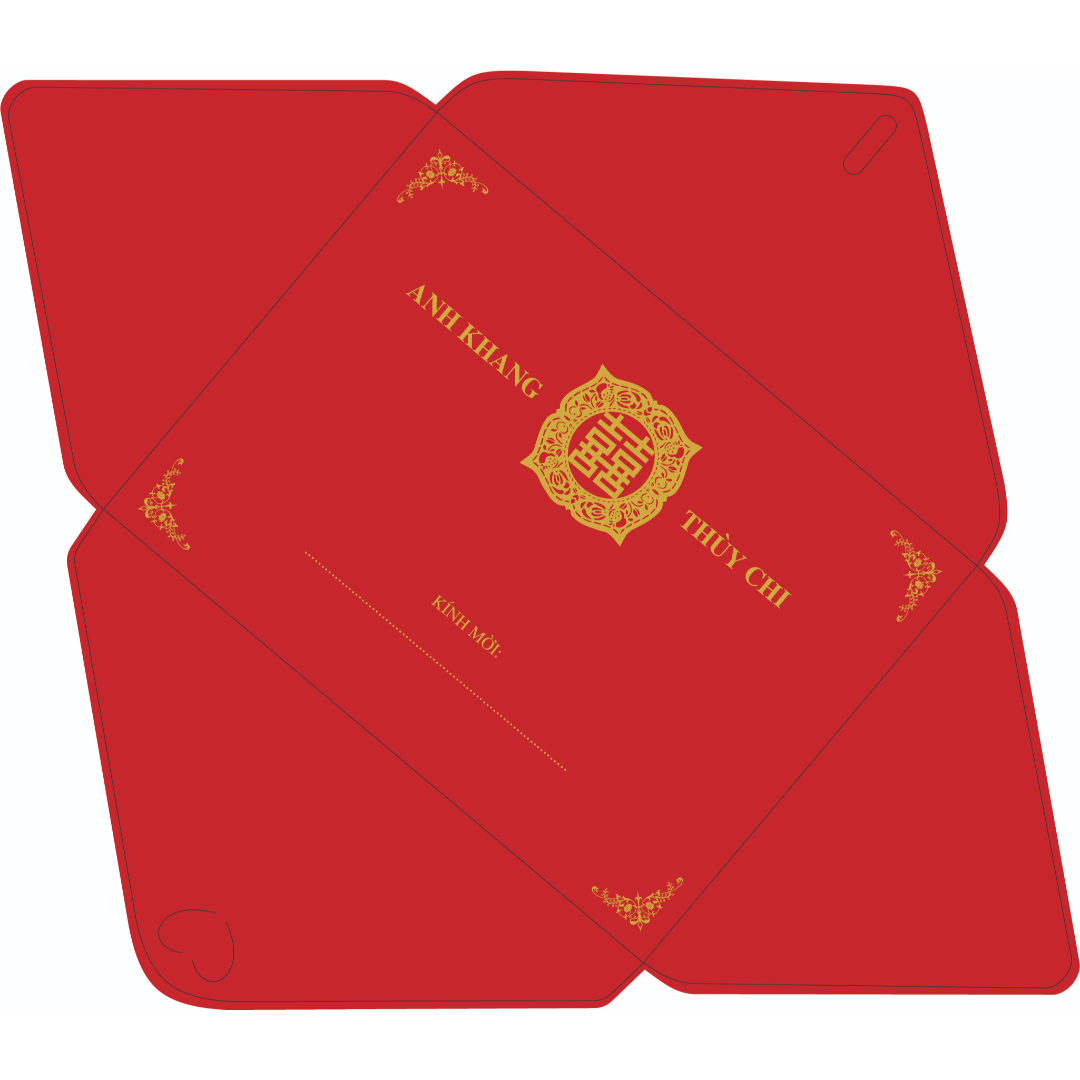 Thiệp cưới hiện đại Miền Nam 12 x 16R